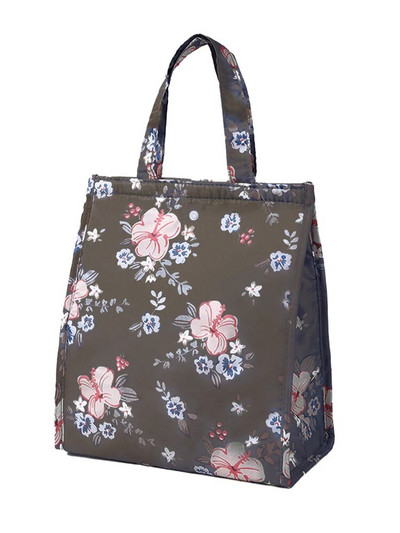 Ūdensizturīgs salokāms rokas pusdienu termiskais maisiņš Alumīnija folijas izolācija Lielas ietilpības uzglabāšanas pusdienu kastes Bento maisiņš