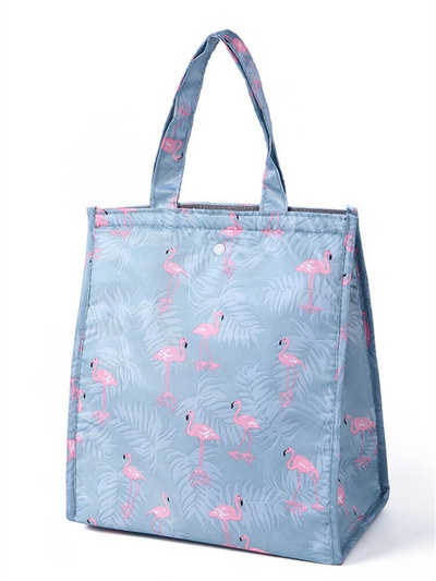 Ūdensizturīgs salokāms rokas pusdienu termiskais maisiņš Alumīnija folijas izolācija Lielas ietilpības uzglabāšanas pusdienu kastes Bento maisiņš