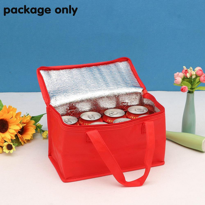 Atkārtoti lietojams termiskais maisiņš, izolēts alus dzesētāja maiss āra maltītei, dzērieniem, kempingam grilēšanas piederumiem.