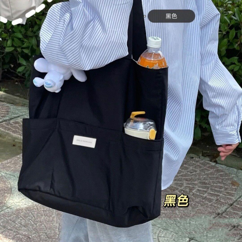 Sieviešu soma estētiska vienkrāsaina studentu ikdienas rokassomiņa plecu soma liela ietilpība Oksfordas atkārtoti lietojama iepirkšanās pludmales soma 2023