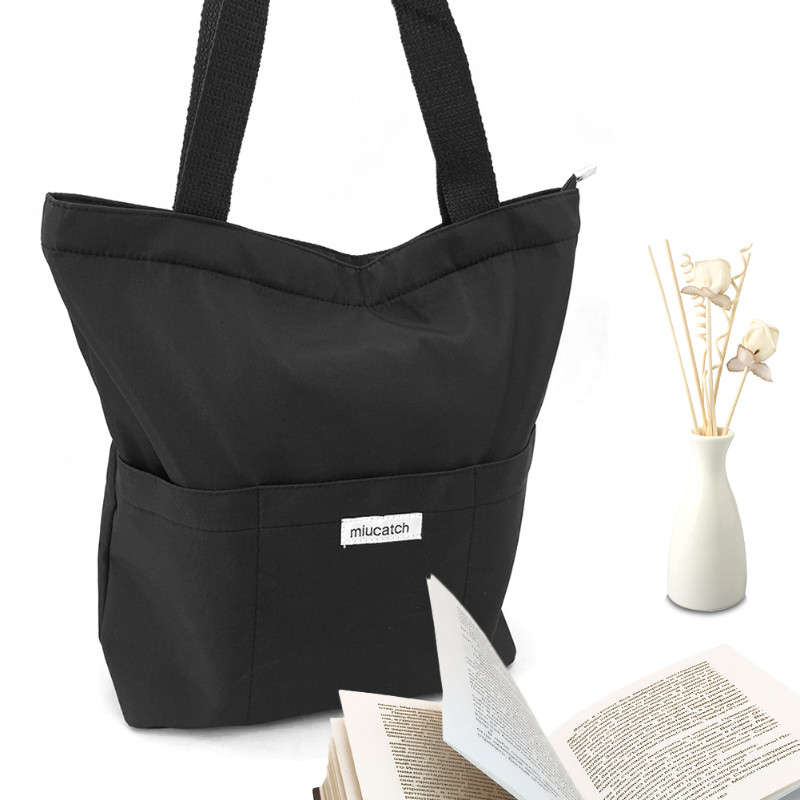 Sieviešu soma estētiska vienkrāsaina studentu ikdienas rokassomiņa plecu soma liela ietilpība Oksfordas atkārtoti lietojama iepirkšanās pludmales soma 2023