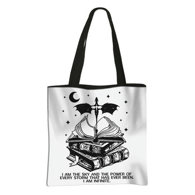 Ceturtā spārna iepirkumu soma Basgiath War College Ikdienas totes Fly or Die Dragon Rider sieviešu rokassomiņa Eko atkārtoti lietojama pircēju soma dāvana