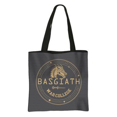 Ceturtā spārna iepirkumu soma Basgiath War College Ikdienas totes Fly or Die Dragon Rider sieviešu rokassomiņa Eko atkārtoti lietojama pircēju soma dāvana