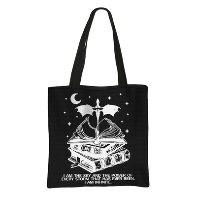 Ceturtā spārna iepirkumu soma Basgiath War College Ikdienas totes Fly or Die Dragon Rider sieviešu rokassomiņa Eko atkārtoti lietojama pircēju soma dāvana