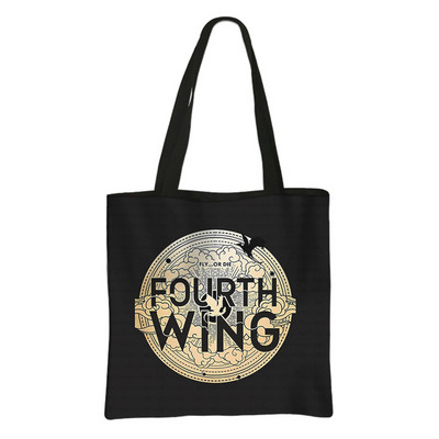 Ceturtā spārna iepirkumu soma Basgiath War College Ikdienas totes Fly or Die Dragon Rider sieviešu rokassomiņa Eko atkārtoti lietojama pircēju soma dāvana