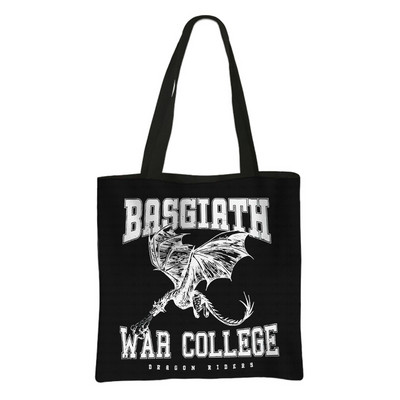 Ceturtā spārna iepirkumu soma Basgiath War College Ikdienas totes Fly or Die Dragon Rider sieviešu rokassomiņa Eko atkārtoti lietojama pircēju soma dāvana