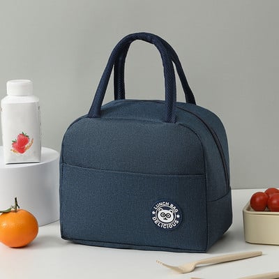 Φορητή τσάντα μεσημεριανού τσάντα Tote Καλοκαιρινό μονωμένο κουτί Θερμικό κρύο δοχείο φαγητού Σχολείο Μαθητών Ταξιδιωτικό κουτί μεσημεριανού γεύματος Τσάντα πικνίκ