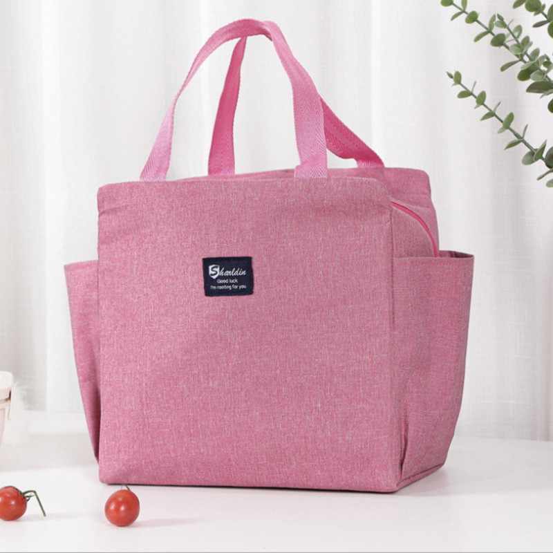 Kutija za ručak, prijenosna, velikog kapaciteta, praktična, praktična, vodootporna, patentni zatvarač za očuvanje topline, Bento torba za piknik za muškarce i žene