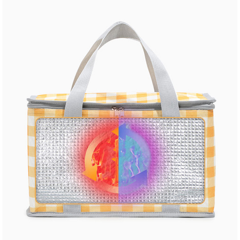 Termiškai izoliuotas maišelis maistui alui lauke sutirštintos aliuminio plėvelės aušintuvų krepšiai stovyklavimo rankinė vandeniui atspari pietų dėžutė