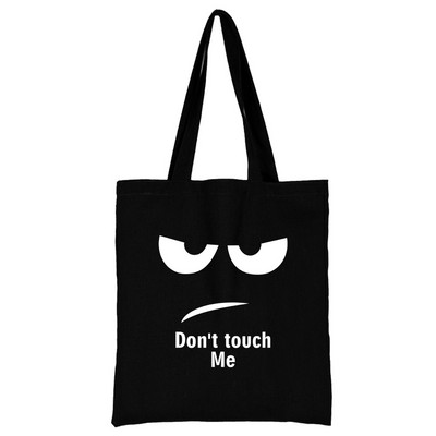 Iepirkumu soma Sieviešu rokassomiņa Plecu soma Sieviešu audekla soma Iepirkšanās soma Liela ietilpība Skolas soma Balta attēla drukāšana