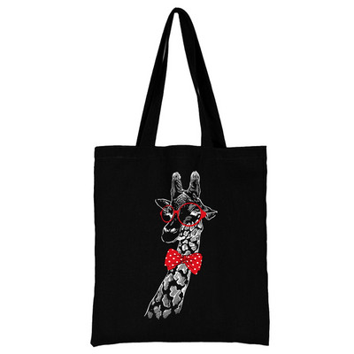 Iepirkumu soma Sieviešu rokassomiņa Plecu soma Sieviešu audekla soma Iepirkšanās soma Liela ietilpība Skolas soma Balta attēla drukāšana