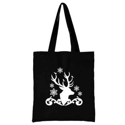 Iepirkumu soma Sieviešu rokassomiņa Plecu soma Sieviešu audekla soma Iepirkšanās soma Liela ietilpība Skolas soma Balta attēla drukāšana