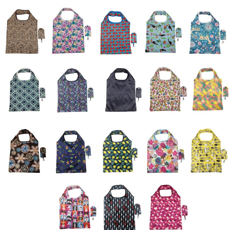 Didelis sulankstomas ekologiškas pirkinių krepšys, daugkartinio naudojimo plaunamos rankinės, didelės talpos pirkinių maišelis ant peties, bakalėjos pakuotės kišenė