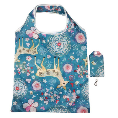 26Styles Környezetbarát bevásárlótáskák Poliészter tárolótáska Összehajtható Újrahasznosítható Élelmiszerek Csomagtartó Újrafelhasználható Tasak Otthoni és lakhatási kellékek