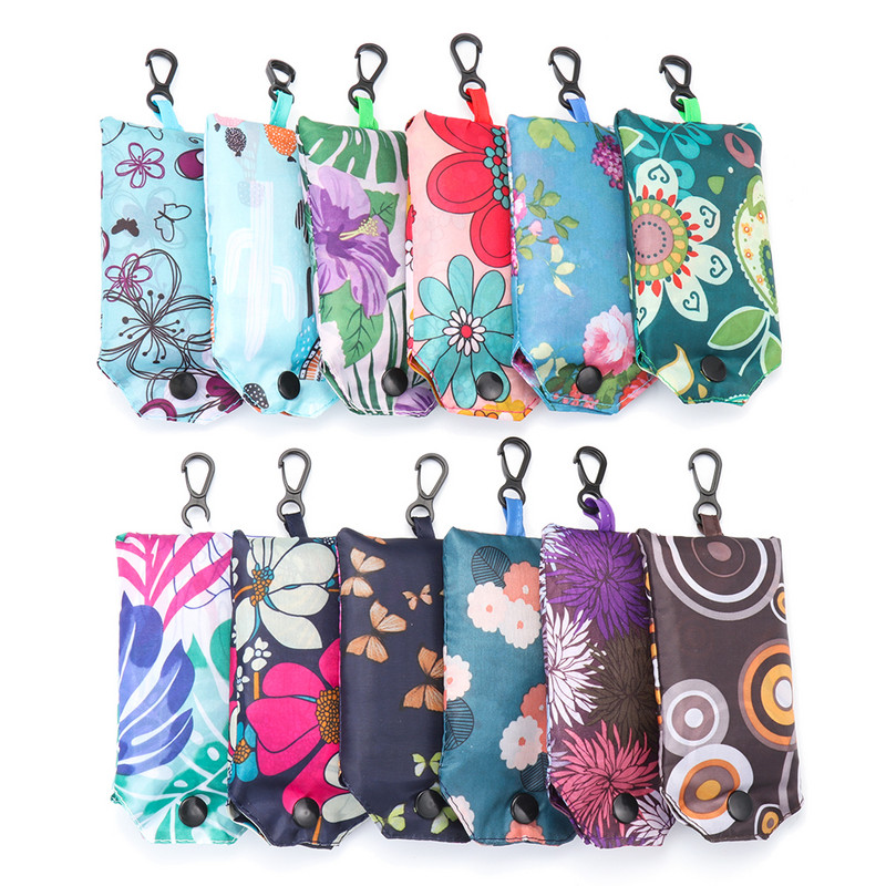 26Styles Környezetbarát bevásárlótáskák Poliészter tárolótáska Összehajtható Újrahasznosítható Élelmiszerek Csomagtartó Újrafelhasználható Tasak Otthoni és lakhatási kellékek