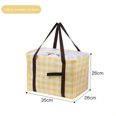 Piknika soma pārnēsājama siltumizolēta dzesētāja kaste liela āra kempinga pusdienu soma āra ūdensnecaurlaidīga sabiezināta alumīnija plēves kaste