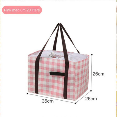 Piknika soma pārnēsājama siltumizolēta dzesētāja kaste liela āra kempinga pusdienu soma āra ūdensnecaurlaidīga sabiezināta alumīnija plēves kaste