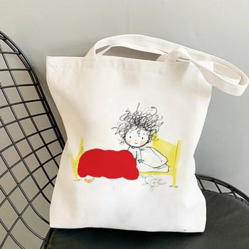 Mafalda Πουλάει καλά Shopping Handbags Tote Shoulder Bag Punk μεγάλης χωρητικότητας Gothic Cartoon Aesthetic Kawaii Painting τσάντες