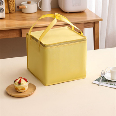 4-8 hüvelykes Pearl Cotton Cake Szigetelt táska Szállítótasak Hűtő Tárolódobozok Ebédzsákok Termikus piknik ételtároló