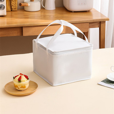 4-8 hüvelykes Pearl Cotton Cake Szigetelt táska Szállítótasak Hűtő Tárolódobozok Ebédzsákok Termikus piknik ételtároló