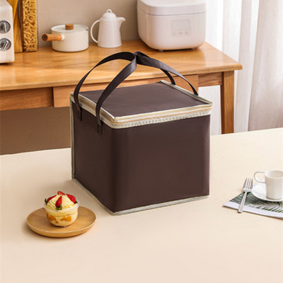 4-8 hüvelykes Pearl Cotton Cake Szigetelt táska Szállítótasak Hűtő Tárolódobozok Ebédzsákok Termikus piknik ételtároló