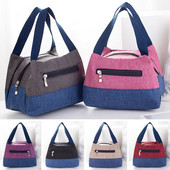 Kempinga piknika soma Pusdienu soma Pārnēsājama liela ietilpība ceļojumu soma Bento Box pārtikas dzērienu glabātava Sieviešu ikdienas rokassomiņa