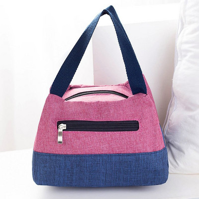 Kempinga piknika soma Pusdienu soma Pārnēsājama liela ietilpība ceļojumu soma Bento Box pārtikas dzērienu glabātava Sieviešu ikdienas rokassomiņa