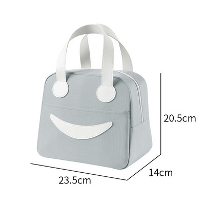 Pārnēsājama kempinga termiskā pusdienu soma Sieviešu darbs Skola Pārtikas izolēts konteiners Mini ledusskapis Dzesēšanas somas Piknika uzglabāšanas rokassomas