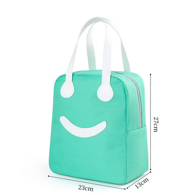 Pārnēsājama kempinga termiskā pusdienu soma Sieviešu darbs Skola Pārtikas izolēts konteiners Mini ledusskapis Dzesēšanas somas Piknika uzglabāšanas rokassomas