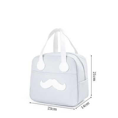 Pārnēsājama kempinga termiskā pusdienu soma Sieviešu darbs Skola Pārtikas izolēts konteiners Mini ledusskapis Dzesēšanas somas Piknika uzglabāšanas rokassomas