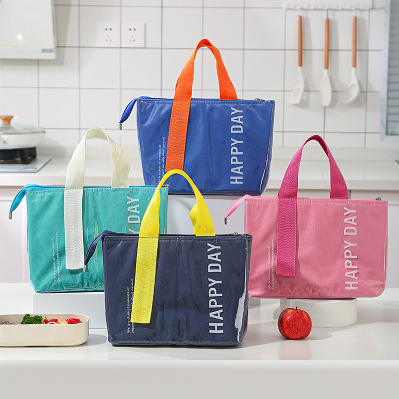 Izolēta pusdienu soma PU ūdensnecaurlaidīga modes izolācija Bento Pack alumīnija folijas rīsu soma ledus iepakojuma studentu Bento pusdienu rokassomiņa