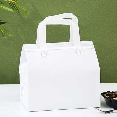 Prijenosna torba za ručak od netkane tkanine Torba za piknik za spremanje hrane izolirana podebljanom aluminijskom folijom na otvorenom, radna torba za dostavu