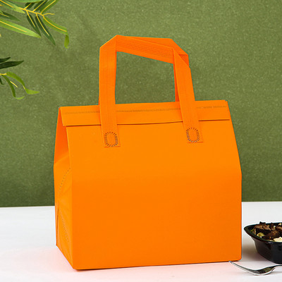 Prijenosna torba za ručak od netkane tkanine Torba za piknik za spremanje hrane izolirana podebljanom aluminijskom folijom na otvorenom, radna torba za dostavu