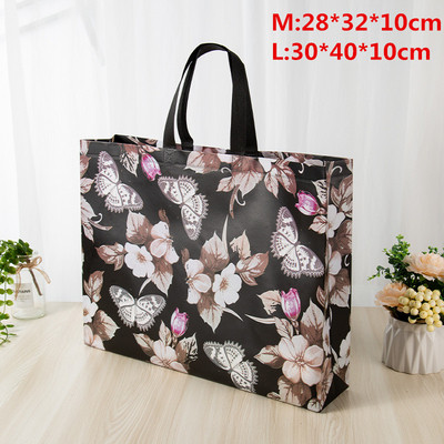 Modes rozā, flamingo apdrukāta iepirkumu soma, neausta auduma ekoloģiska iepirkumu maisiņš Atkārtoti lietojama rokassomiņa Ceļojumu pārtikas preču saliekamās somas