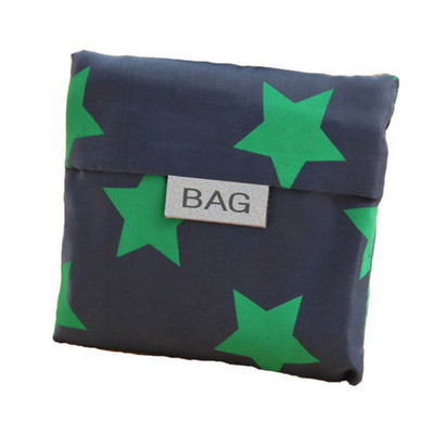 Naujas karštas išpardavimas mados spausdinimas sulankstomas žalias pirkinių krepšys, sulankstomas maišelis Rankinės Patogūs didelės talpos laikymo krepšiai