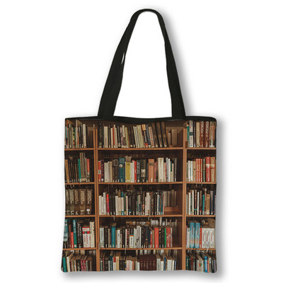Knjižničar Book Lover Ispis Torba za kupnju Nemam torbe za kontrolu polica Torbe velikog kapaciteta Ženska ručna torba Torbe za kupnju za višekratnu upotrebu