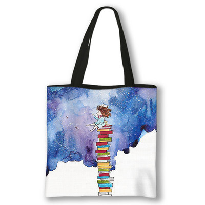 Knjižničar Book Lover Ispis Torba za kupnju Nemam torbe za kontrolu polica Torbe velikog kapaciteta Ženska ručna torba Torbe za kupnju za višekratnu upotrebu