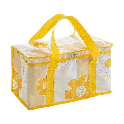 Izolēta piknika soma necaurlaidīga, mīksta sānu dzesētāja soma 35 * 20 * 20 cm pārtikas iepirkumu maisiņi piknika ballītei BBQ pludmales kempinga pusdienām