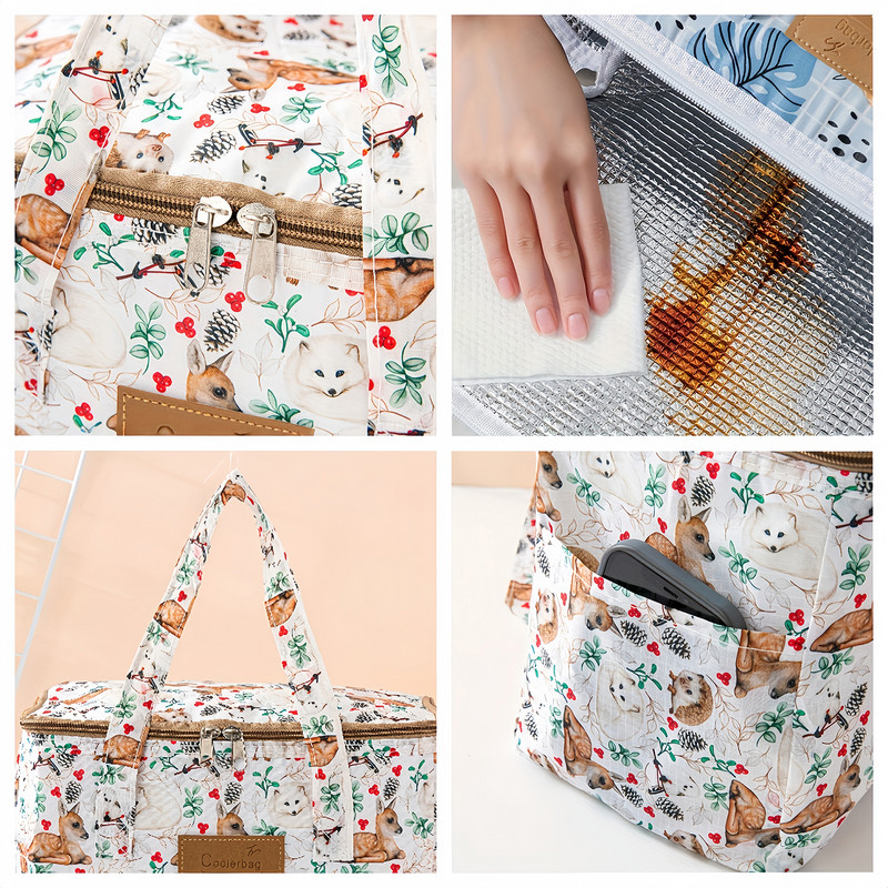 Φορητές τσάντες για πικνίκ Camp New Storage Lunch Box Ταξιδιωτικές τσάντες ψυγείου Μεγάλης χωρητικότητας Θερμική τσάντα χειρός Αδιάβροχο πτυσσόμενο καλάθι φαγητού