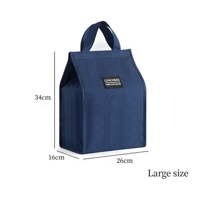 Ērti Oksfordas pusdienu maisiņi Svaigs aukstuma maisiņš Pārnēsājams biroja studentiem Pusdienu kaste Tote Couples Zili rozā pārtikas konteineru soma