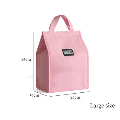 Ērti Oksfordas pusdienu maisiņi Svaigs aukstuma maisiņš Pārnēsājams biroja studentiem Pusdienu kaste Tote Couples Zili rozā pārtikas konteineru soma