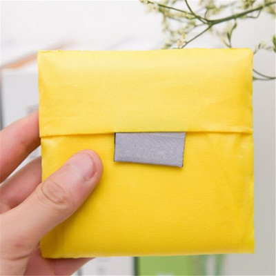 Kvadrātveida kabatas ūdensnecaurlaidīgs iepirkumu maisiņš Pārnēsājams saliekams radošs atkārtoti salokāms iepirkumu maisiņš Eco Tote Market pārtikas preču soma