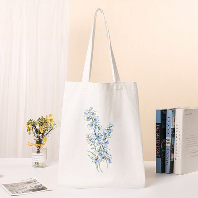 Sieviešu pircēju soma Cosmos Ziedi Soma Harajuku Iepirkšanās Audekla soma Meiteņu rokassomiņa Pleci Dāmu Totes Ceļojumu ikdienas iepirkumu somas