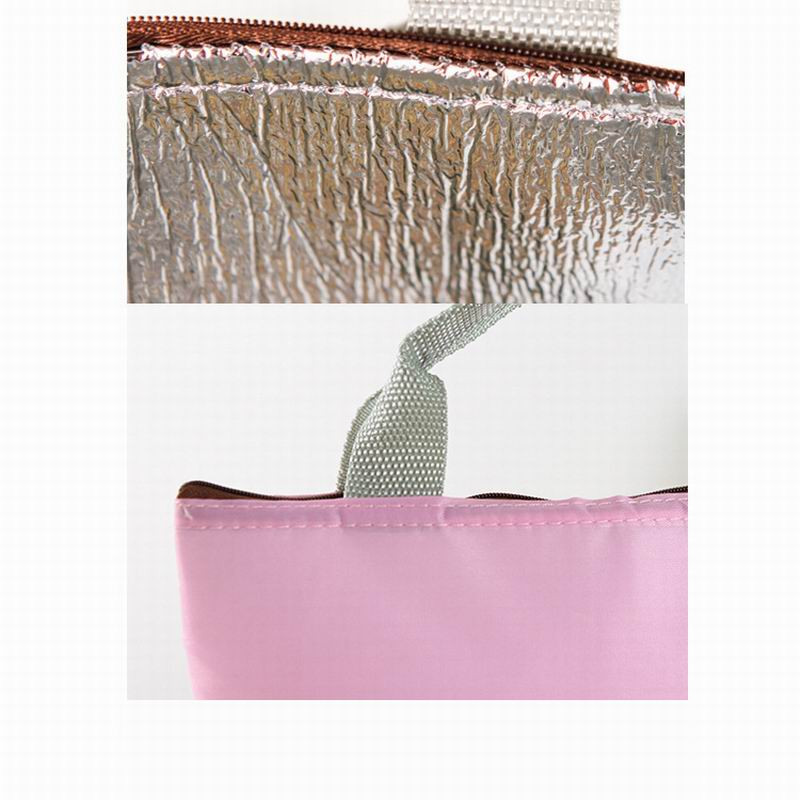 Pusdienu kaste kempinga piknika soma Pusdienu soma vienkrāsaina pārnēsājama izolēta atdzesēta soma aukstā ēdiena dzesētāja termiskā soma rokassomiņa