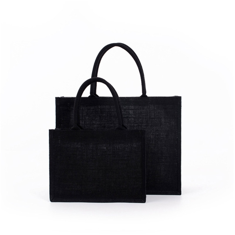 Džiuto nešiojami maišeliai su minkšta rankena skirta moteriška pirkinių rankinė Pamergė Kalėdų padėkos dovana organizatoriaus dovanos