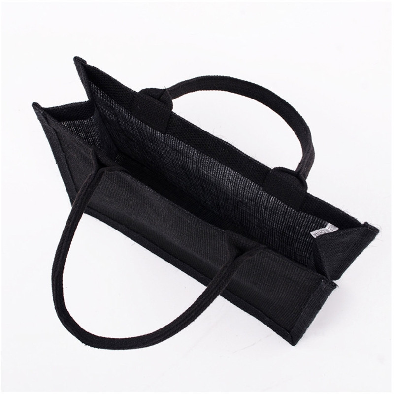 Džiuto nešiojami maišeliai su minkšta rankena skirta moteriška pirkinių rankinė Pamergė Kalėdų padėkos dovana organizatoriaus dovanos