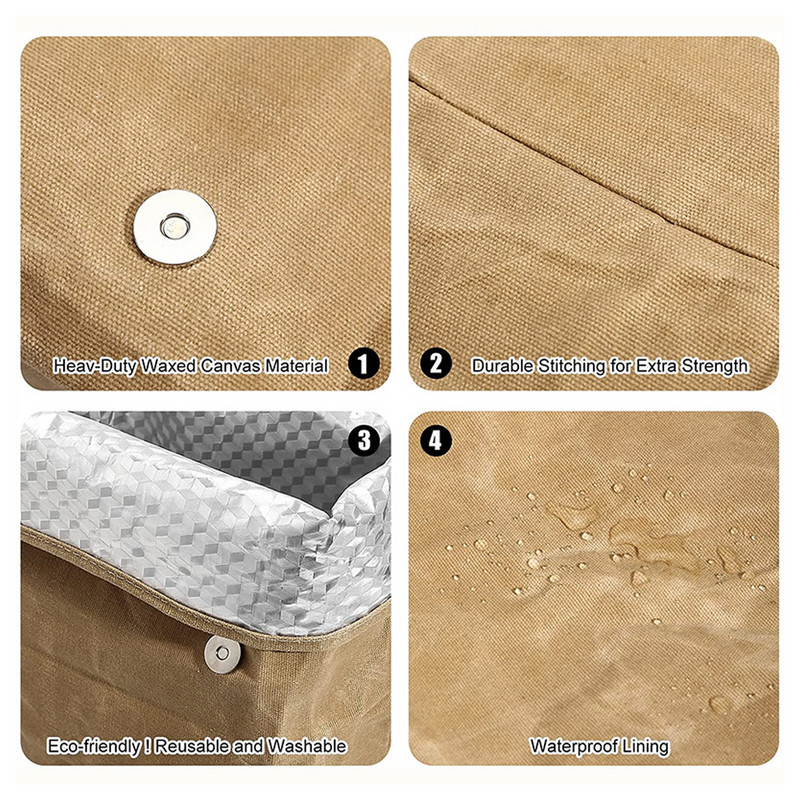 Vodootporan, otporan na mrlje, aluminijska folija za ponovljenu upotrebu, vrećica za led, toplija vrećica za ručak, vanjska toplina, 8 A, ulje, vosak, platno, toplinska vrećica za ručak