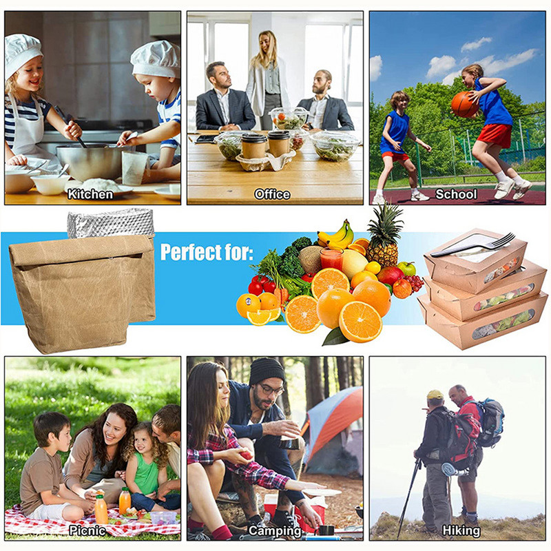 Vodootporan, otporan na mrlje, aluminijska folija za ponovljenu upotrebu, vrećica za led, toplija vrećica za ručak, vanjska toplina, 8 A, ulje, vosak, platno, toplinska vrećica za ručak