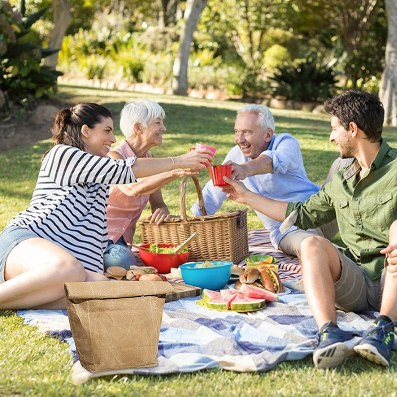Vodootporan, otporan na mrlje, aluminijska folija za ponovljenu upotrebu, vrećica za led, toplija vrećica za ručak, vanjska toplina, 8 A, ulje, vosak, platno, toplinska vrećica za ručak