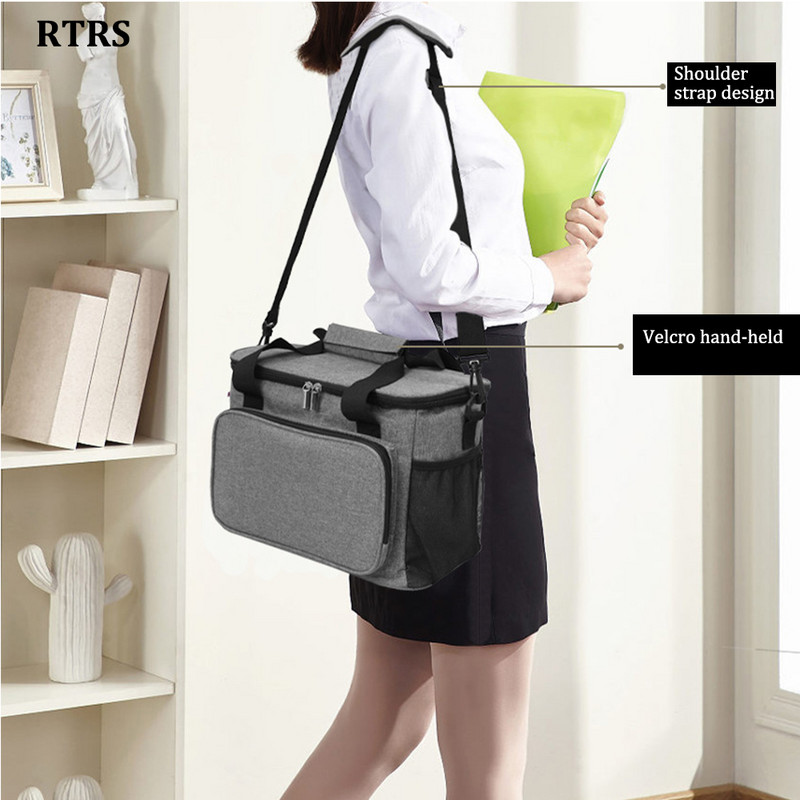 10 L mīksta aukstuma soma ar cieto ieliktni Liela izolēta piknika pusdienu maisa kastes dzesēšanas soma kempinga grilēšanai ģimenes āra aktivitātēm